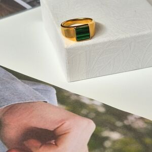 Gold and Green  Ring